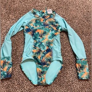 Art class zip swimsuit long sleeve girls size 4/5